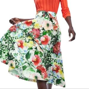 Philosophy Belted Floral Midi Skirt NWT
